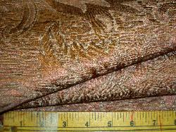 Closeup view of pattern and texture of discount designer home decor upholstery fabric