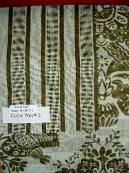 100% Linen Fabric Paris Stripe Coordinate Colorway 3