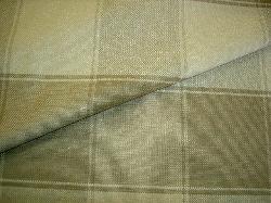 Folded closeup view of Our Fabric Warehouse Outlet Clearance Sale P Kaufmann Hacienda Check Color Flax for Home Decor