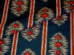 Samole of Fabric Warehouse Outlet Clearance Sale P Kaufmann Jasmine Floral Stripe Ink - click for picture and video page