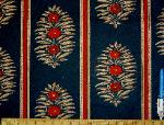 Sample of Our Fabric Warehouse Outlet Clearance Sale P Kaufmann Pattern Jasmine Floral Stripe Ink - click for page