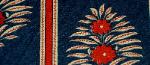 Swatch of Our Fabric Warehouse Outlet Clearance Sale P Kaufmann Pattern Jasmine Floral Stripe Ink - click for images and video