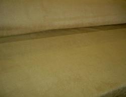 Angle view of Our Fabric Warehouse Outlet Clearance Sale P Kaufmann Polka 805 Tobacco Faux Suede for Home Decor