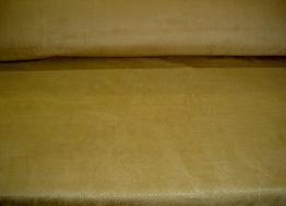 Cutting table view of Our Fabric Warehouse Outlet Clearance Sale P Kaufmann Polka 805 Tobacco Faux Suede for Home Decor