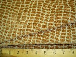 Closeup Image of Pattern and Texture of Reptile Design Fabric at Schindlers Fabrics