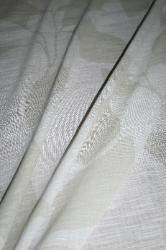 Draped Left Prestigious Textiles Pattern Fall Color Linen Sheer Drapery Home Decor Fabric