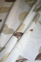 Prestigious Textiles Pattern Shadow Leaf Color Natural Interior Decorating Fabric Drape Left