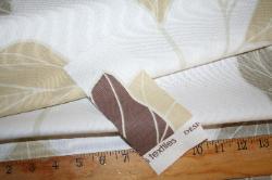 Swatch of Prestigious Textiles Pattern Shadow Leaf Color Natural Interior Decorating Fabric