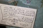Schindlers Fabrics and Upholstery Shop Tag for this discount designer multipurpose fabric