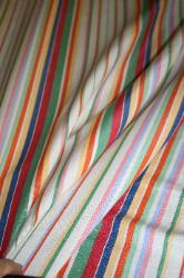 Ralph Lauren Design Closeout Didier Stripe Multi Color Cotton Linen Blend Fabric also for window treatment