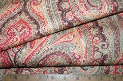 Pattern and texture closeup of this discount interior decorating fabric at Schindler's