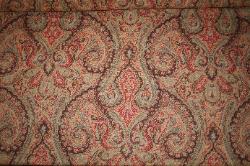 Straight Down View of this Folia Paisley Closeout Home Decor fabric at Schindler's Upholstery Shop for designing cheap