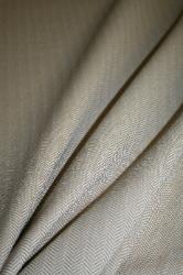 Ralph Lauren Design Closeout Sutherland Herringbone Color Wheat Fabric draped image
