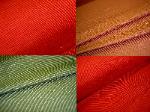 Ralph Lauren Ottoman Fabric in Colors Red Antique Rose Cypress and Cinnabar