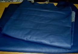 Royal Blue Leather Hides on Sale from Upholstery Shop Workroom Buyout for Designing Cheap