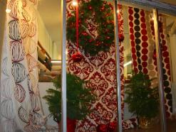 Window Treatment Display with UK Prestigious Textiles at Schindlers Fabrics and Upholstery Shop