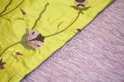 Silk Discount Designer Home Decor Coordinates Embroidery Color NF-21 & Indian Ocean Color 5023 at Schindler's Upholstery