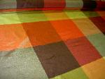 Silk Drapery Window Treatment Home Decor Fabric Kavita Chinese Big Check - click for page