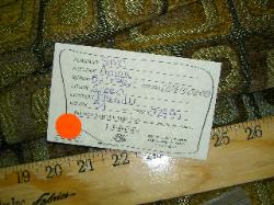 Shop tag info at Schindler's Fabrics and Upholstery Shop Inc
