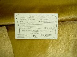 Shop tag - Gold at Schindler's Fabrics and Upholstery Shop Inc