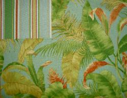 Coordinates Color Eucalyptus and Stripe Tulsa Terrace color Aqua - click to see stripes