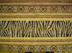 Straight down view of Swavelle Mill Creek Kiawan Brown Discount Designer Fabric at Schindlers