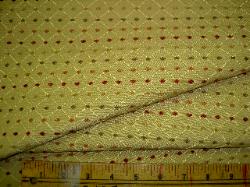 Closeup pattern texture folded fabric image of Upholstery Upholstering Reupholstering fabric Lottie Dottie Legume at Schindler's