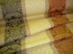 Folded Image of TFA Swavelle Closeout Damask with vertical stripes fabric