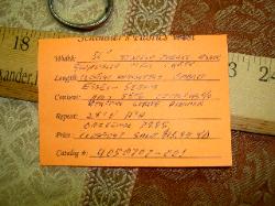 Shop Tag Information of fabric at Schindler's Fabrics and Upholstery Shop