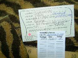 Shop Tag at Schindler's Upholstery and Fabric Inc of this fabric